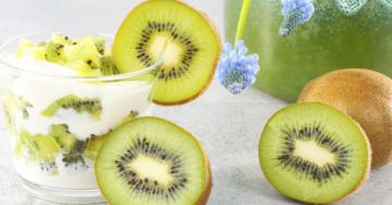 Verrines au fromage blanc 0% et kiwis