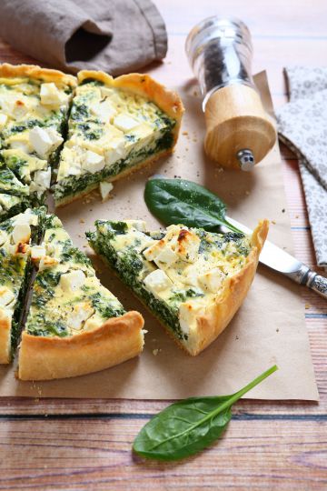 Quiche aux épinards et feta