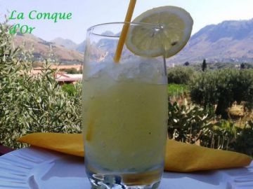 Granita ou granité de citron