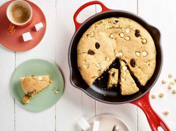 Cookie géant cranberries et pépites de chocolat blanc