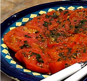 Salade de tomates à la marocaine