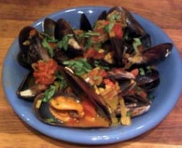 Moules tomatées