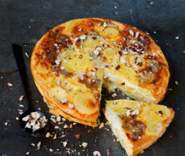 Tarte sans pâte aux pommes de terre et gorgonzola