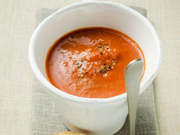 Crème de poivrons rouges au mascarpone