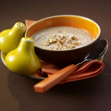 Velouté de champignons aux noix