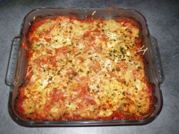 Lasagnes au poulet et aux courgettes version light