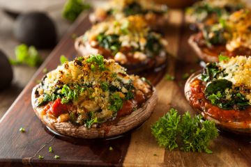 Champignons farcis à la semoule pour couscous