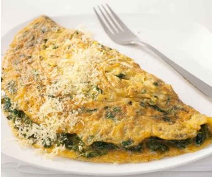 Omelette aux épinards --> rapide