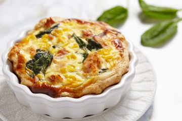 Mini quiches aux épinards et maïs