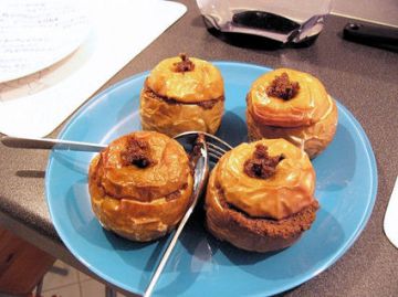 Pommes au four farcies aux speculoos