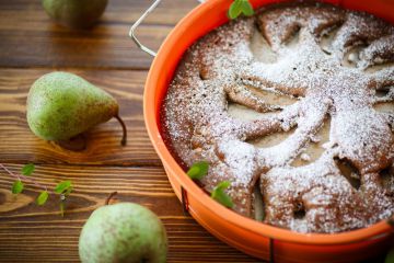 Gâteau aux poires et au cidre doux