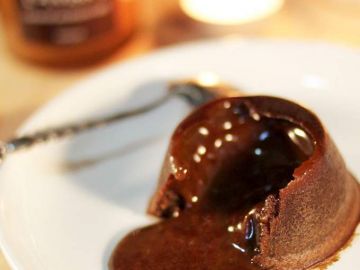 Coulant au chocolat et au caramel beurre salé