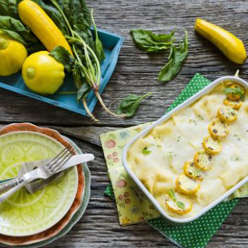 Lasagnes de courgettes au saumon frais