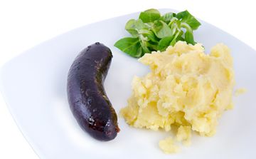 Boudin noir et purée de pommes de terre maison