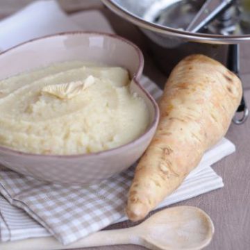 Purée de panais aux noix