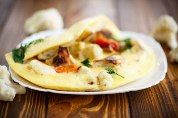 Omelette aux légumes épicée au paprika