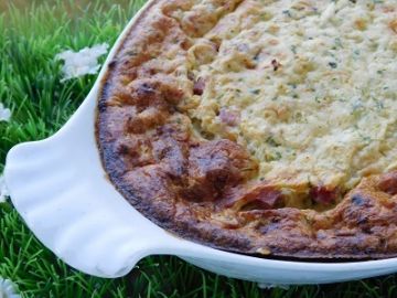 Clafoutis de jambon et courgettes