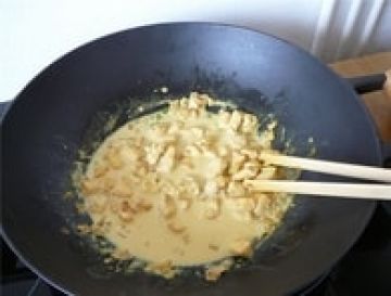 Wok de poulet curry-coco