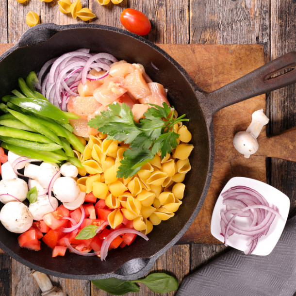 One pot pasta poulet champignons au Cookeo