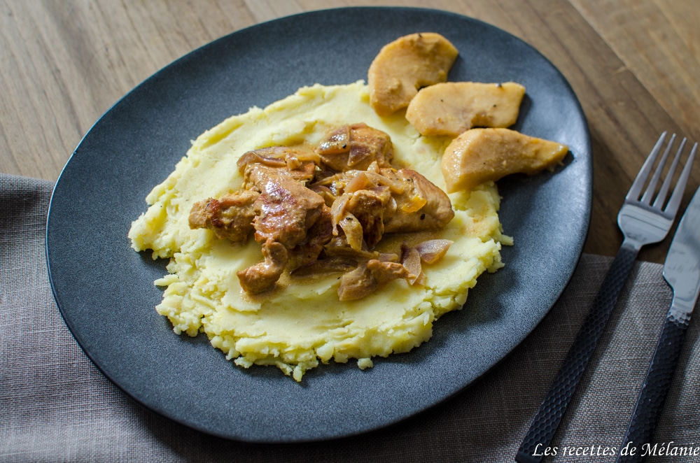 Aiguillettes de poulet au cidre et à la moutarde