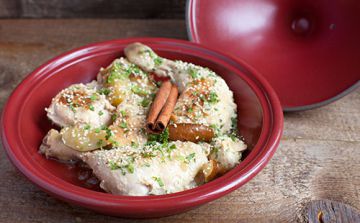 Tajine de poulet aux abricots