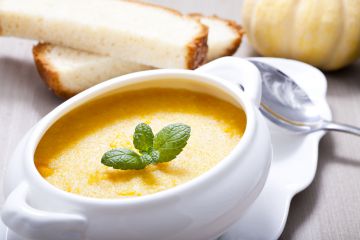 Velouté de potiron au piment d'Espelette