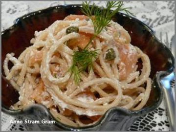 Spaghetti au saumon fumé et à la ricotta