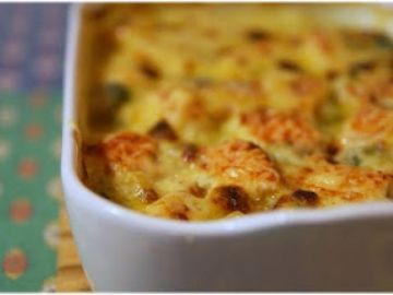 Saumon gratiné aux petits légumes