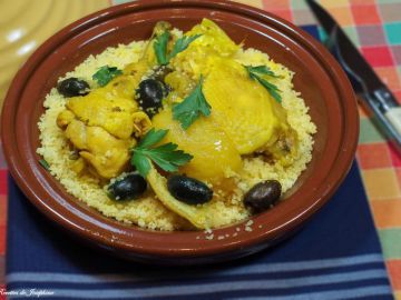 Tajine de poulet aux citrons confits maison