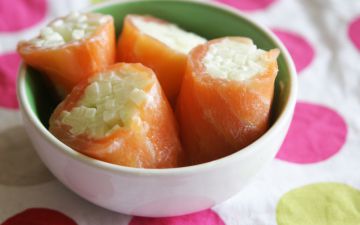 Roulés de saumon à la pomme