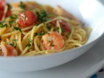 Spaghettis aux scampis