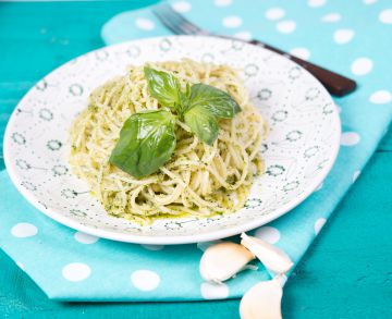 One pot pasta au pesto et parmesan