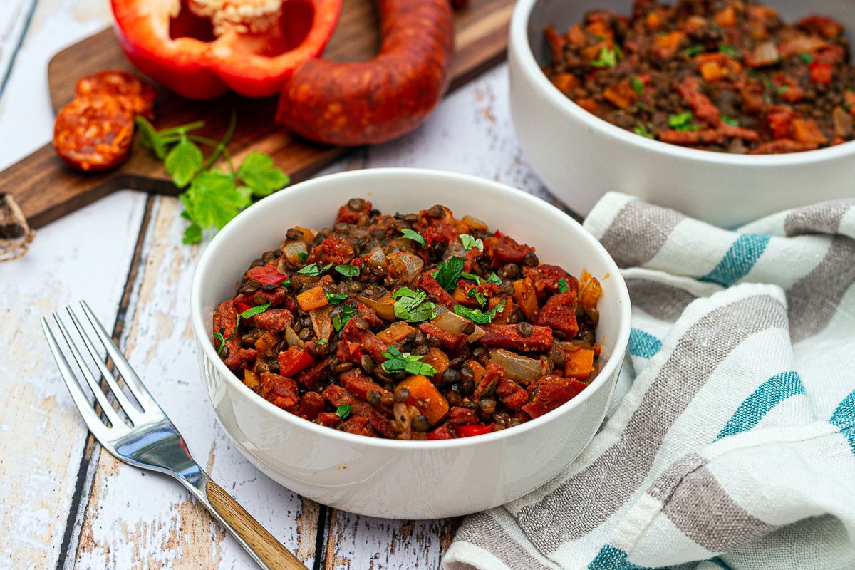 Lentilles à l'espagnole au Cookeo