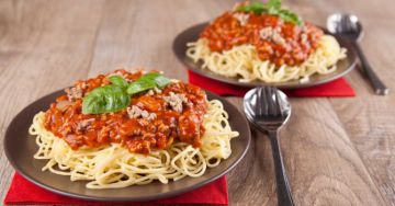 Spaghettis à la bolognaise F§B