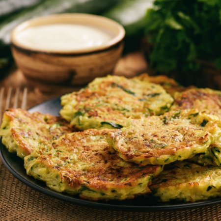 Galettes croustillantes aux courgettes light