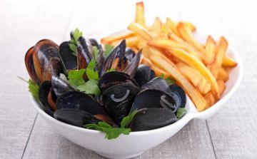 Moules marinières frites