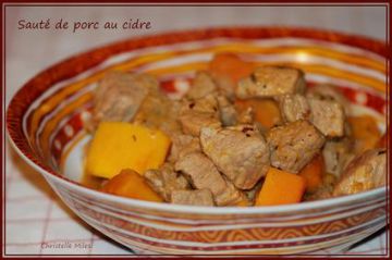 Sauté de porc au cidre doux