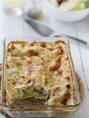 Lasagnes aux courgettes et au chèvre