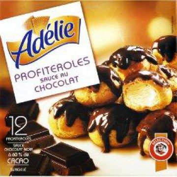 Profiteroles sauce au chocolat (tout prêt)