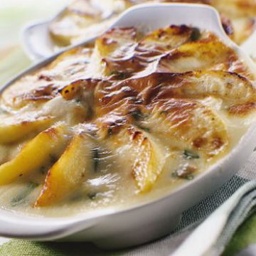 Gratin de camembert aux pommes