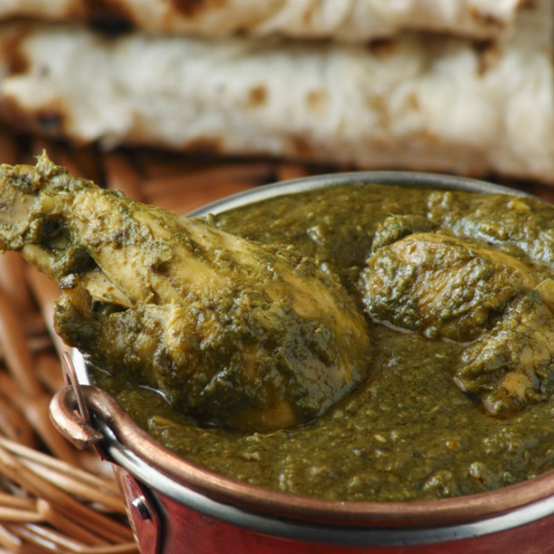 Poulet palak (recette indienne)