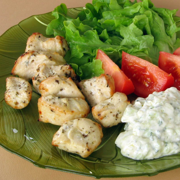 Souvlaki de poulet (Crète)