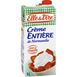 Crème entière liquide