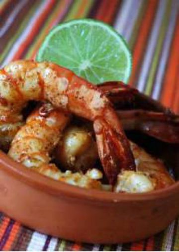 Gambas à l'ail façon tapas