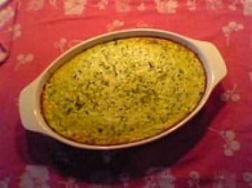 Flan de courgettes au basilic