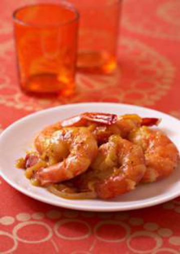 Gambas à l'orange, au gingembre et au miel