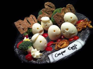 Halloween casper eggs