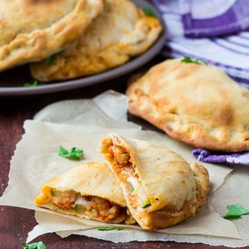 Calzone au poulet et parmesan