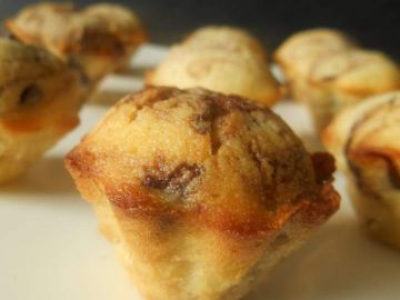 Bouchées au chocolat blanc & pépites de chocolat