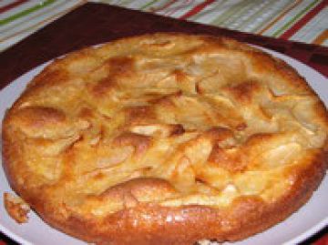 Gâteau aux pommes à la crème de vanille